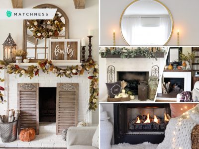 Adding fall touches to your fireplace decorations2