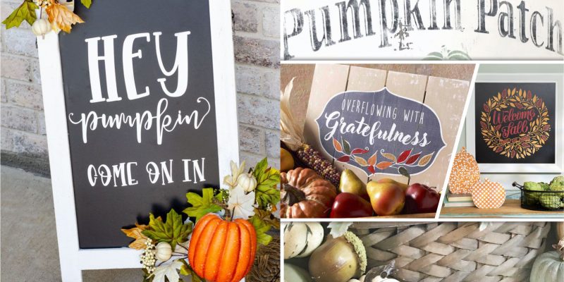 Completing your fall decoration with these 55 fall sign ideas2