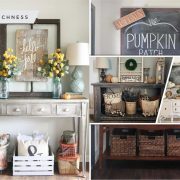 Decorate your fall entryway table with these 50 ideas2