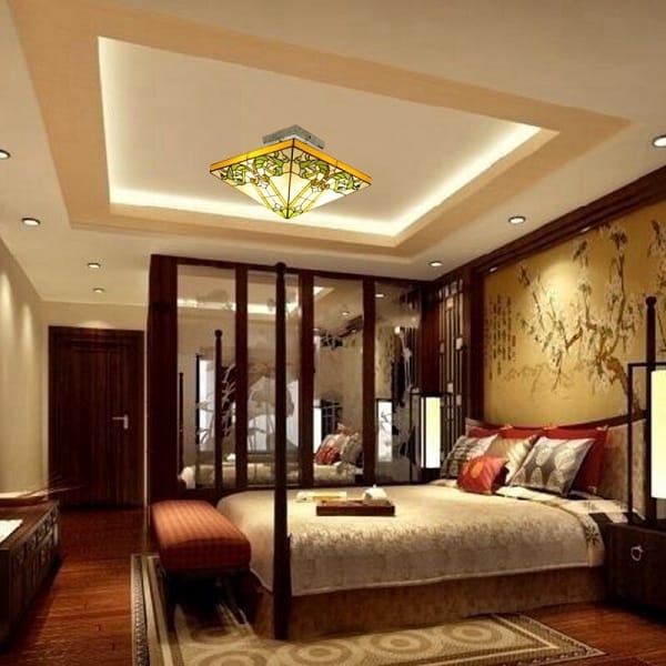 False-ceiling-design-for-square-bedroom