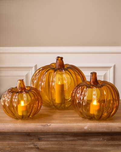Glass-pumpkin-candle-holder
