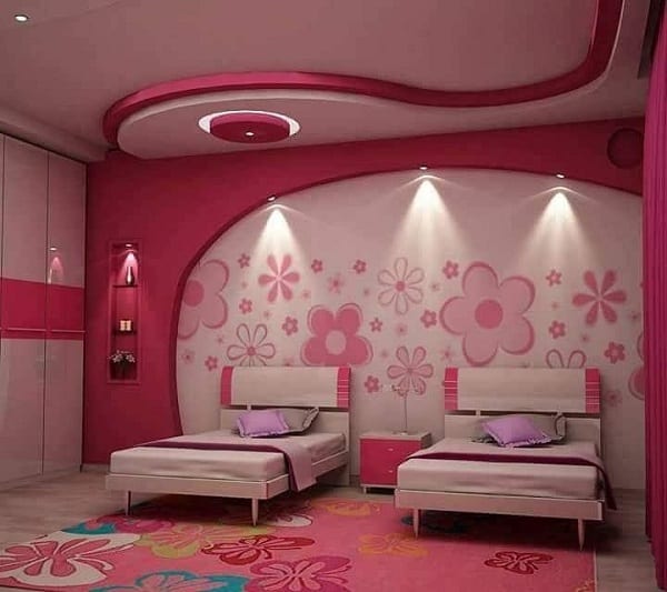 Latest-ceiling-designs-for-girls-bedroom