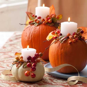 Pumpkin-candle-holder