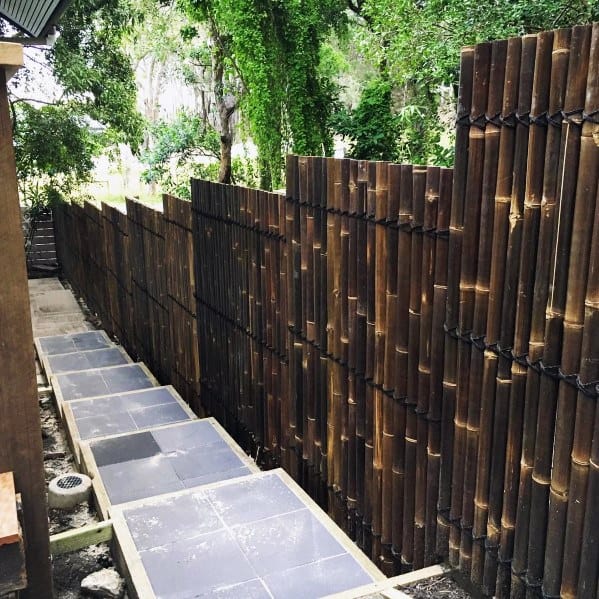 Bamboo-fence-side-yard-walkway-ideas
