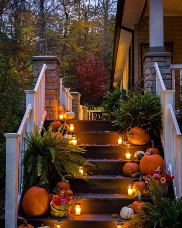 Outdoor-fall-porch-lights-in-the-stairs