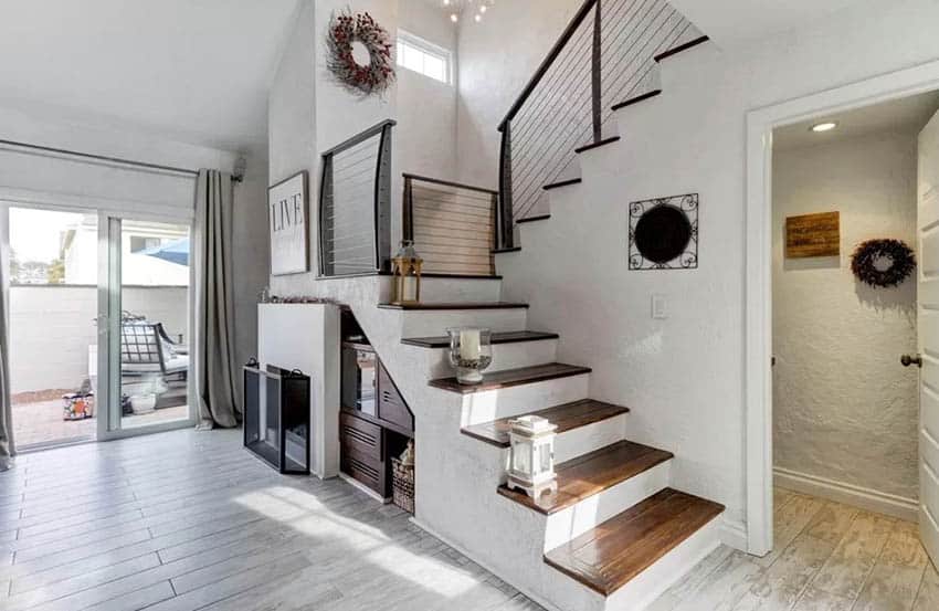 Under-stairs-niche-storage-area
