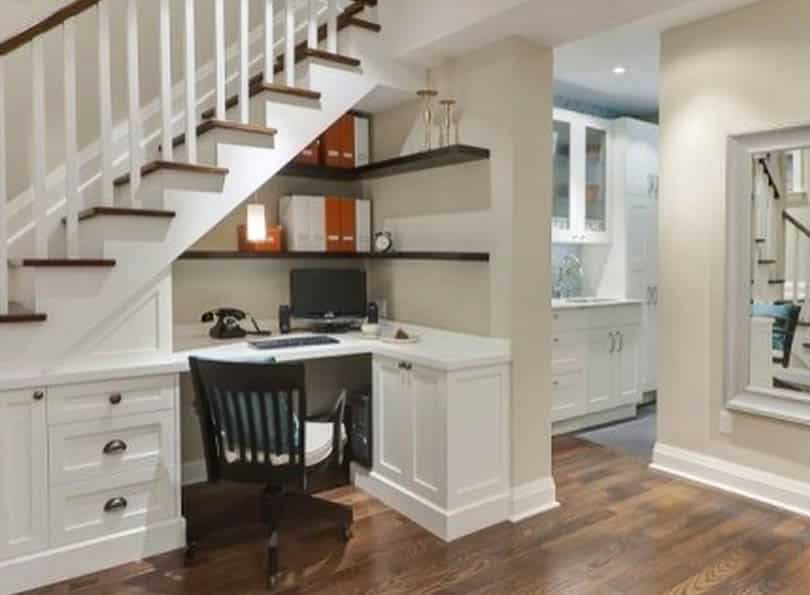 Under-stairs-office-desk-with-built-in-storage-cabinet