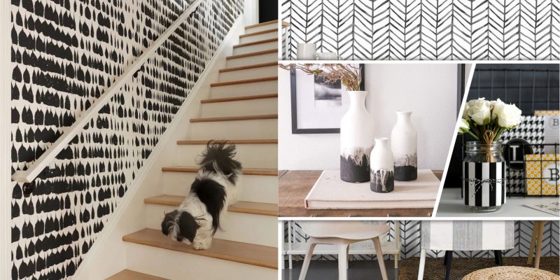 20 black and white diy home decorations2