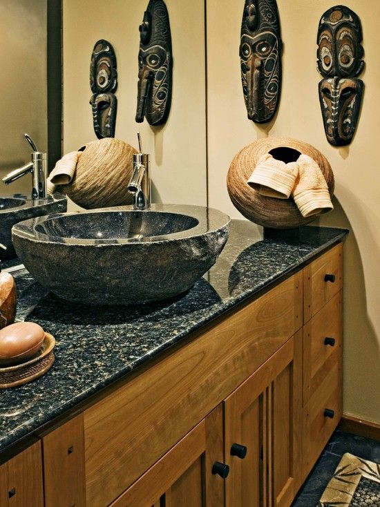 25-masks-on-the-wall-and-a-basket-used-for-holding-towels