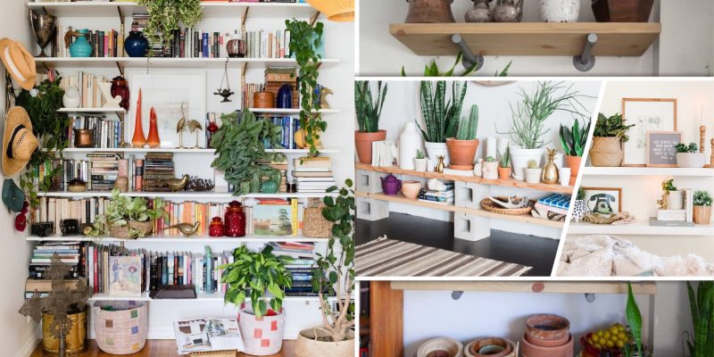 30 fresh plant-filled shelf ideas2