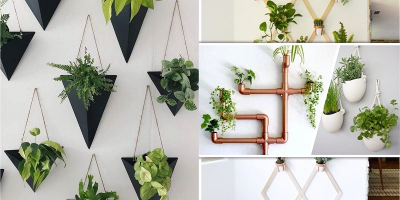 45 ideas of wall-mounted planter ideas2