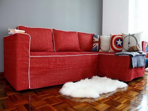 Attracitve-sofa-covers-ikea-red-modern-home-decorating-ideas