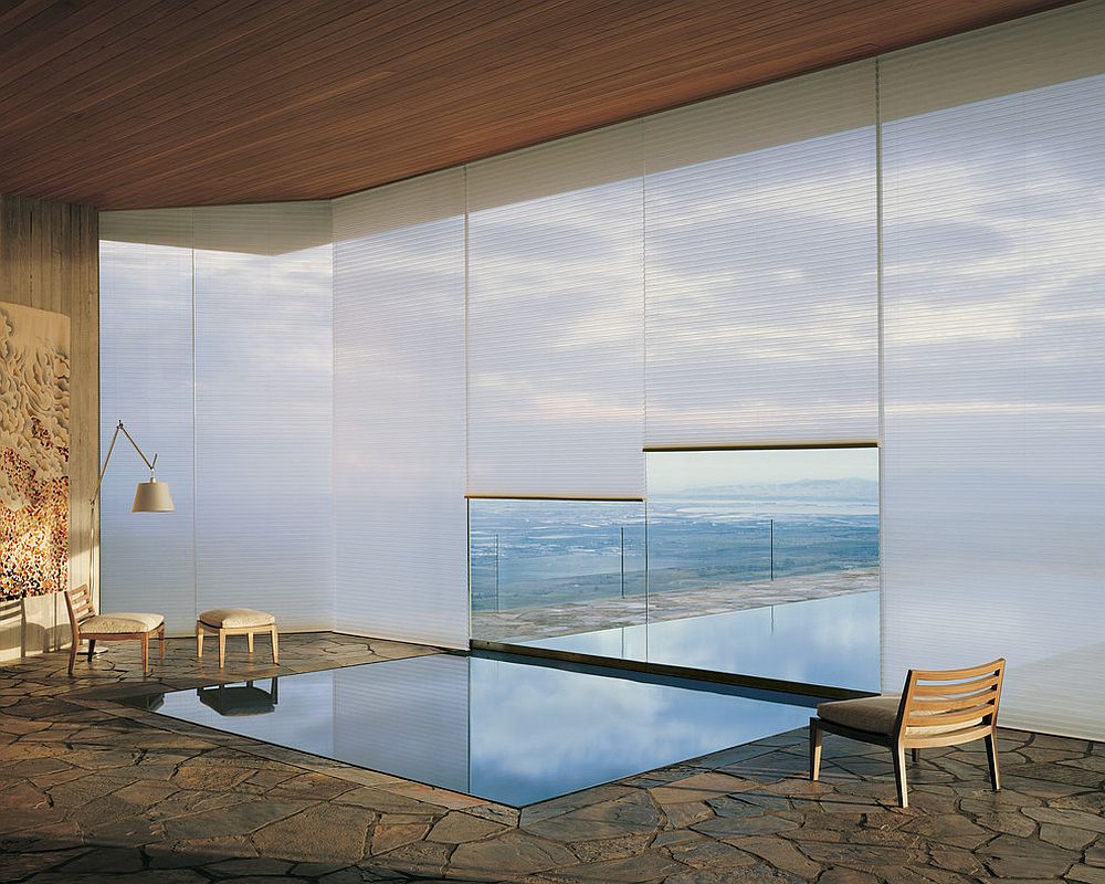 Awesome-meditation-and-reflection-room-with-hunter-douglas®-duette®-honeycomb-shades