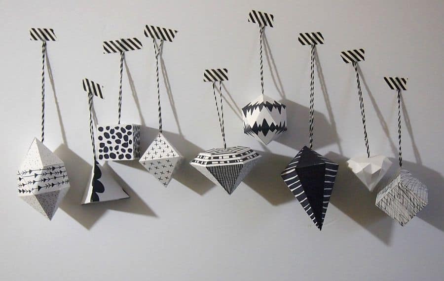 Black-and-white-geo-ornaments