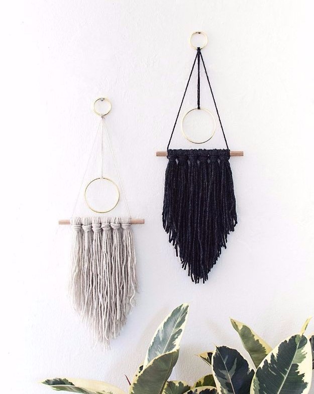 Diy-modern-yarn-hanging