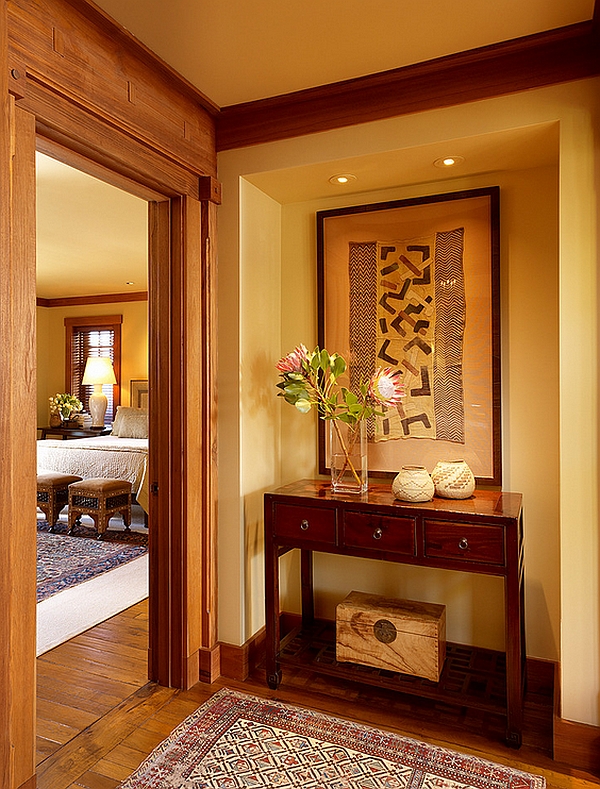 Framed-african-print-textile-makes-for-a-fashionable-and-elegant-wall-art-installation