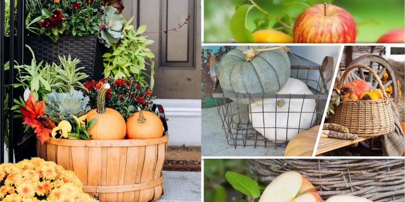 Having fall basket decoration will be awesome to add the season touch2