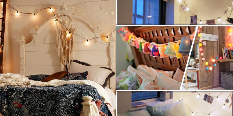Think of these 20 lighted garland ideas for a fairy home decor look2