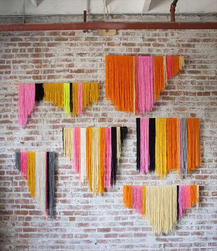 Yarn-banner-wall-decor