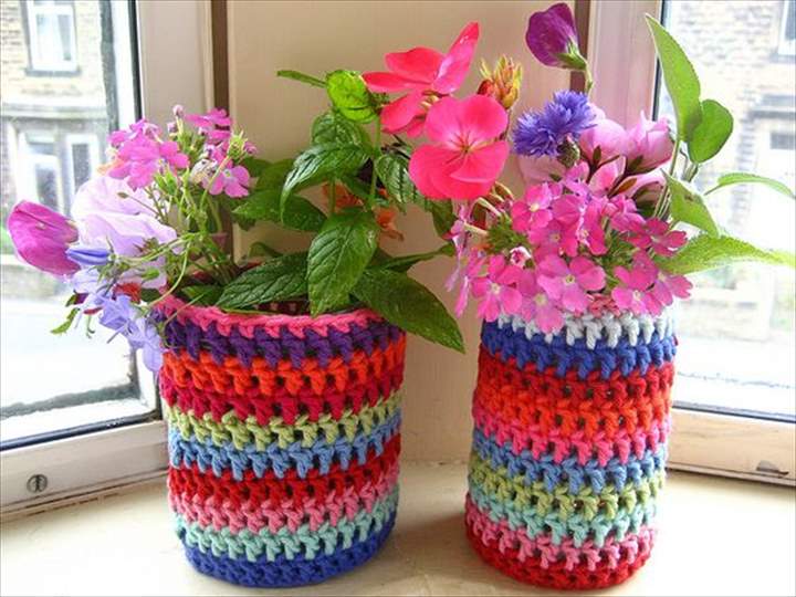 Yarn-flower-pot-cover