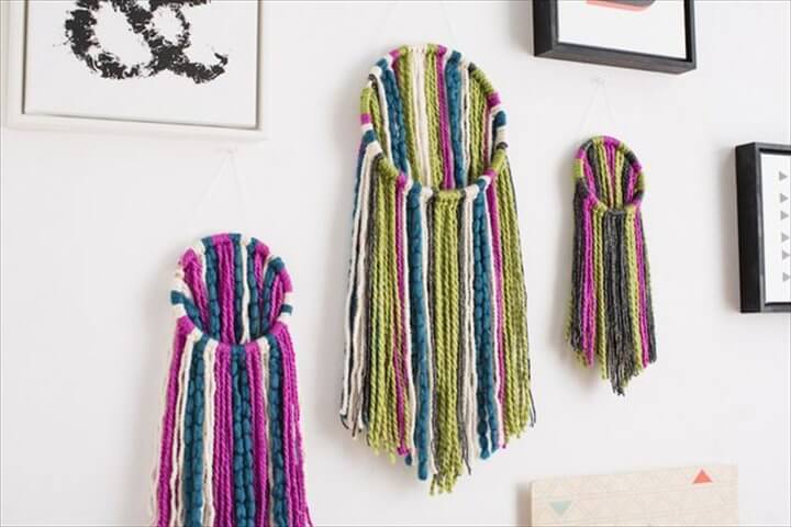 Yarn-wall-hanging
