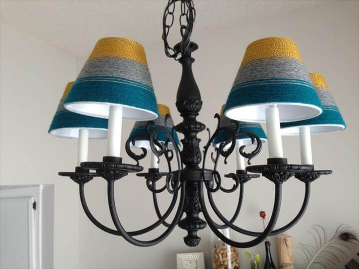 Yarn-chandelier
