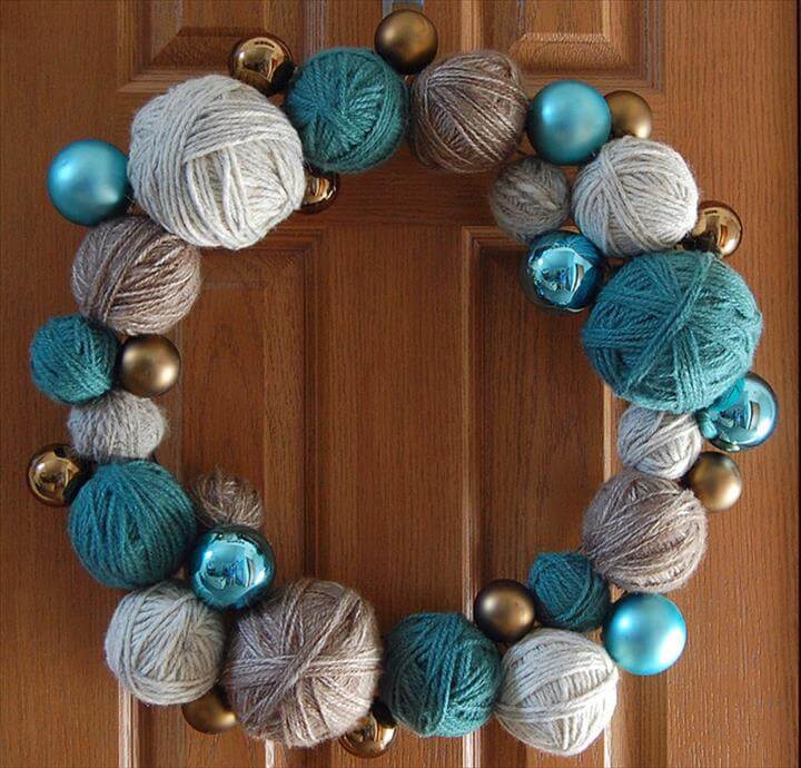 Yarn-wreath
