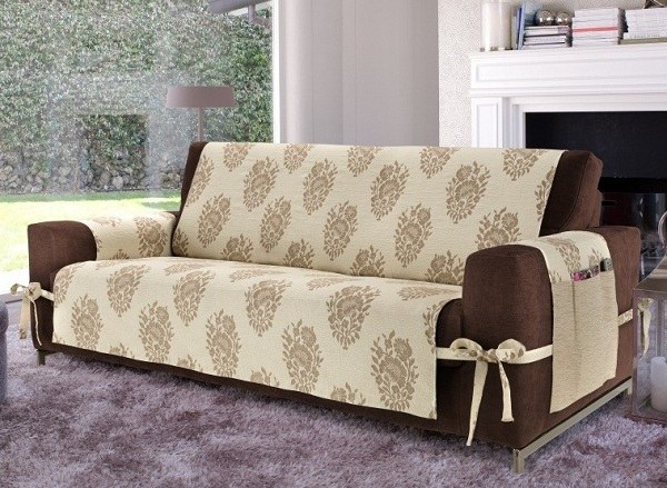 Creative-diy-sofa-cover-ideas-beige-cover-brown-sofa