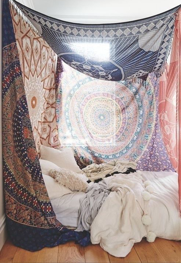 Impressive-bohemian-tapestry-bedroom-designs