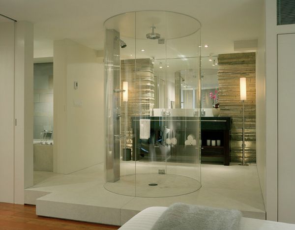 Modern-round-walk-in-shower