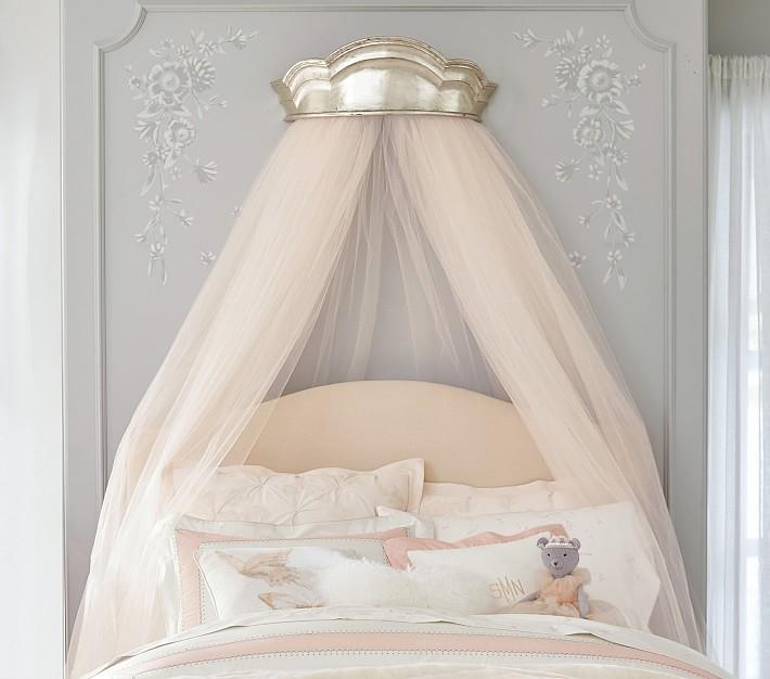 Silver-crown-blush-metallic-cornice-tulle-canopy