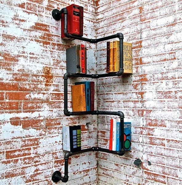 Small-pipe-wall-bookcase-book-stroage-ideas