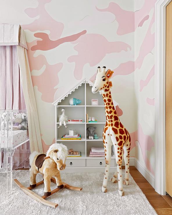 White-and-pink-nursery-walls