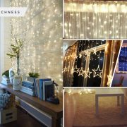 45 string light curtain ideas