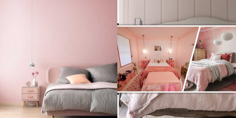 Decor variations to create soft pink bedrooms
