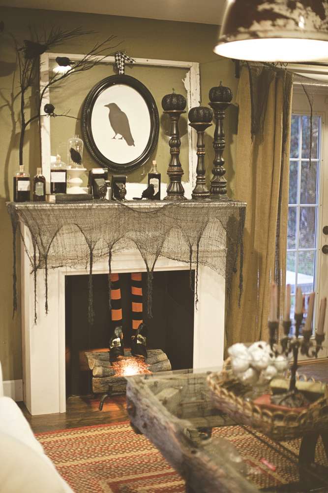 Fireplace-with-witch-feet-poking-out