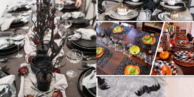 Halloween table setting inspirations