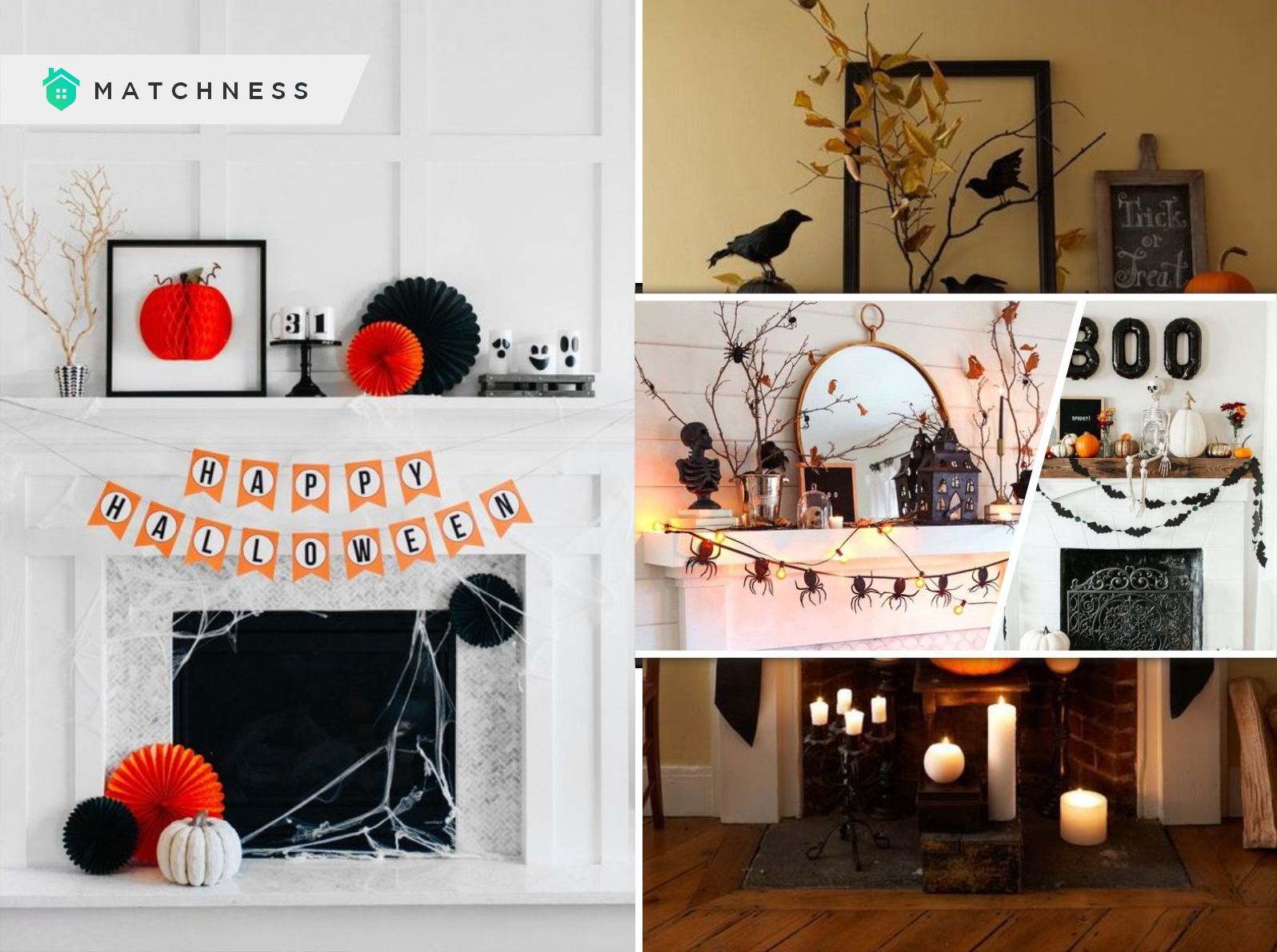 60 Ideas to Decorate Your Halloween Mantel - Matchness.com