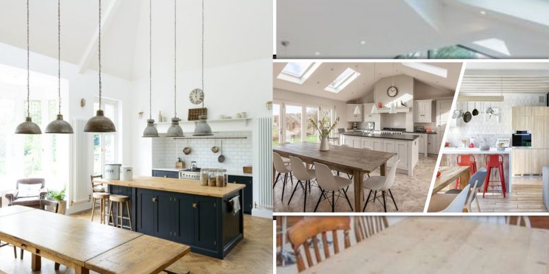 Kitchen decoration with open airy designs