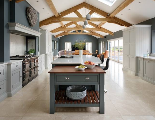 Nice-beams-contrast-for-open-kitchen