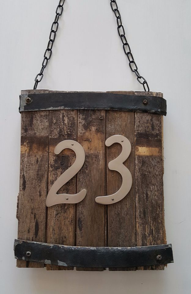 Rustic-house-number-sign