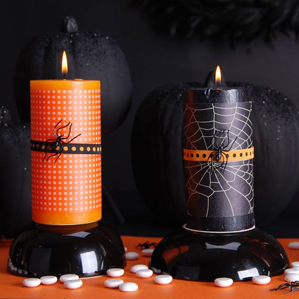 Spider-candles-halloween-decor