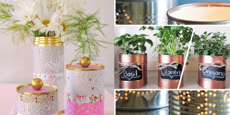 Tin can utilization for your home decor