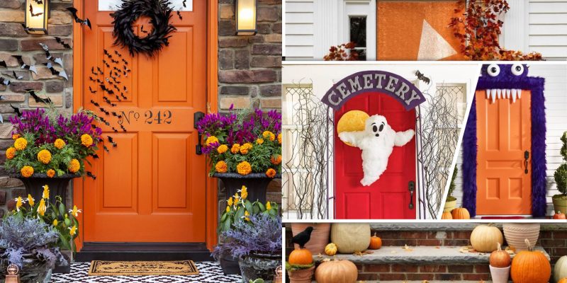 Ways to decorate your front door for halloween