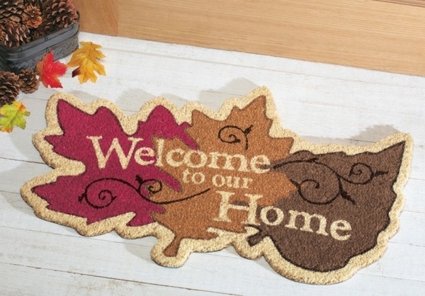Welcome-doormat-leaf-shape-home-decorating-ideas