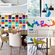 Clorful but minimalist home decorations