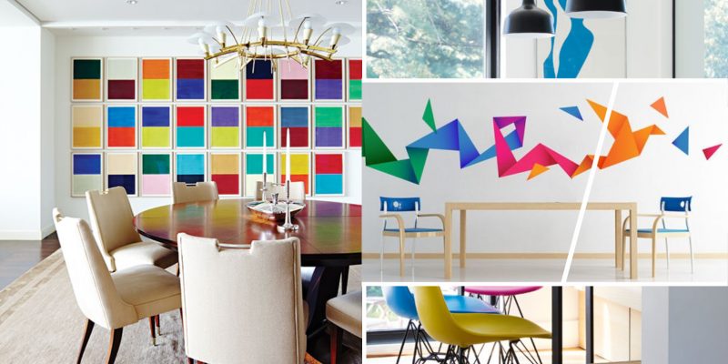 Clorful but minimalist home decorations