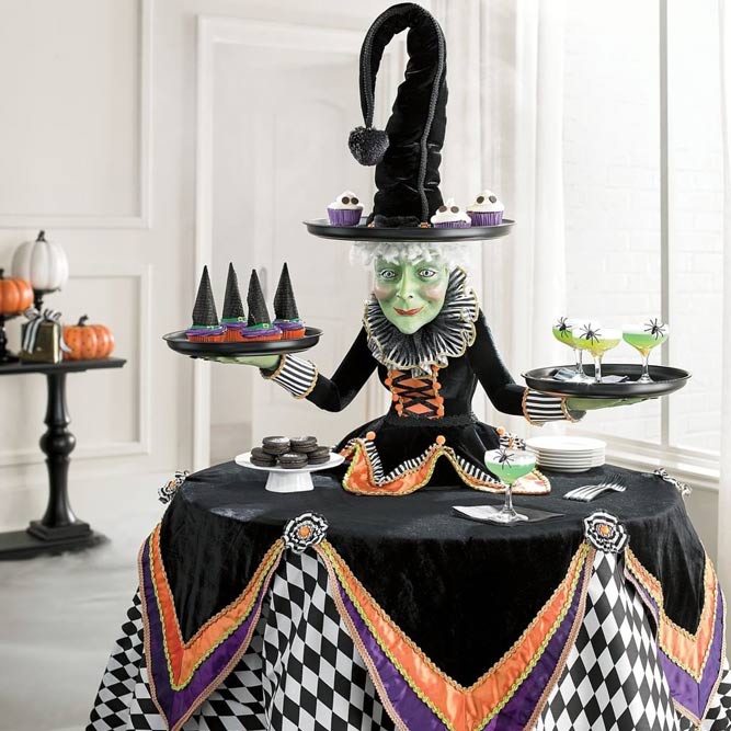 Halloween-decorations-indoor-outdoor-table-treats-holder-witch