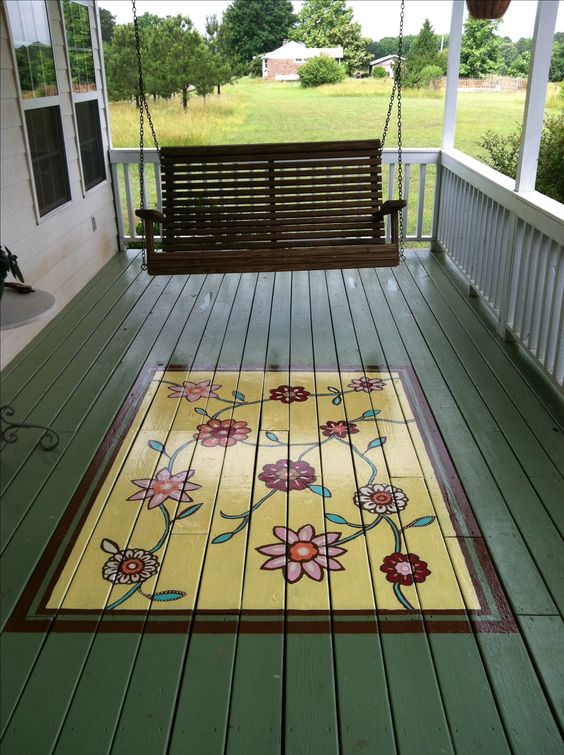 Painted-rug