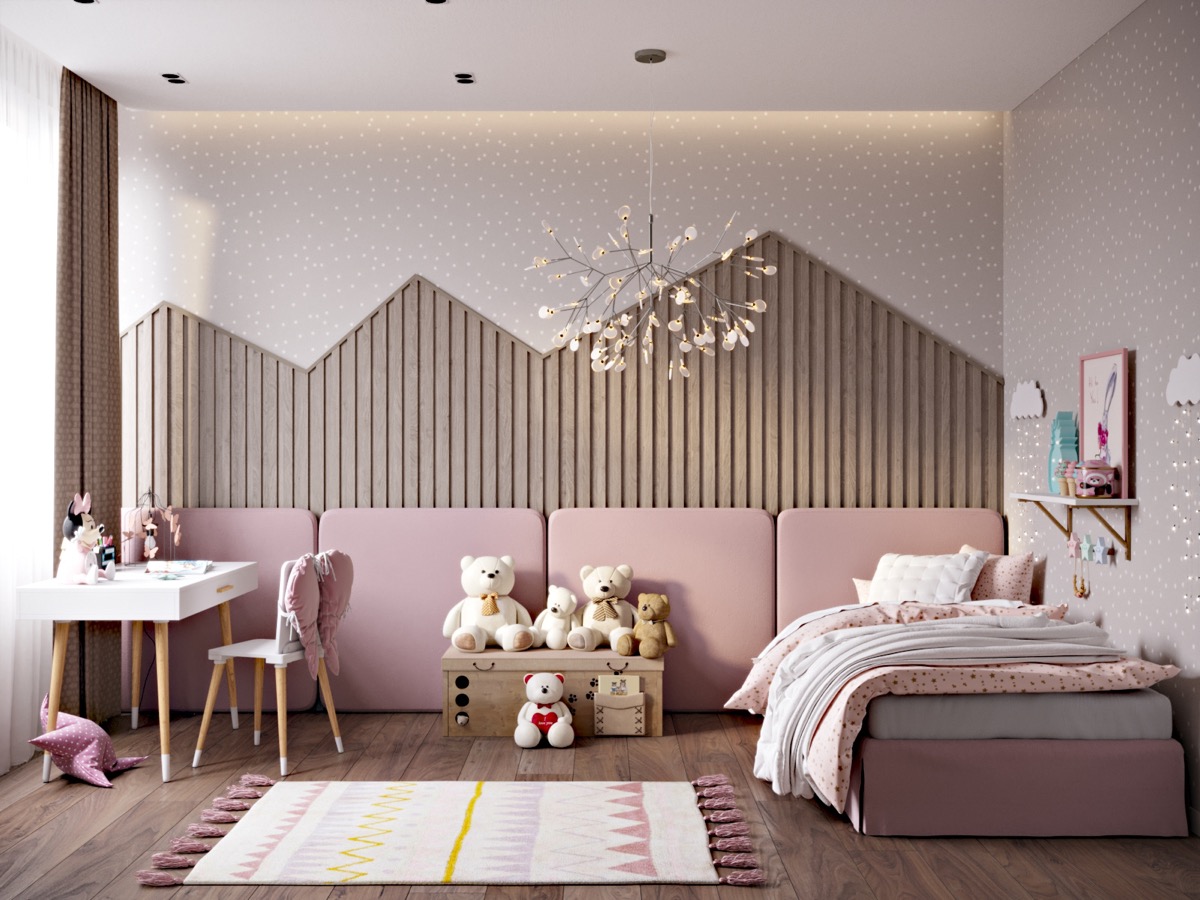 Pink-padded-headboard-wall
